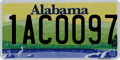 AL license plate 1AC0097