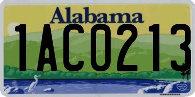 AL license plate 1AC0213