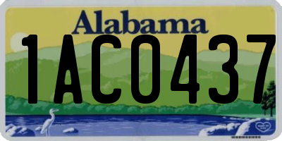 AL license plate 1AC0437