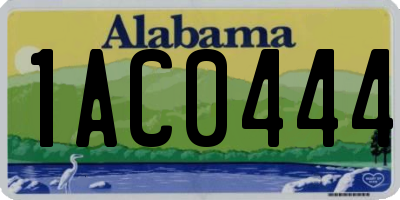 AL license plate 1AC0444