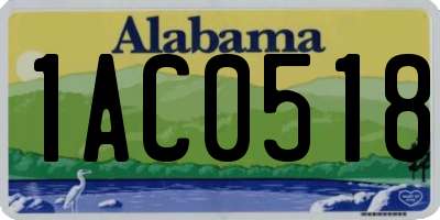 AL license plate 1AC0518