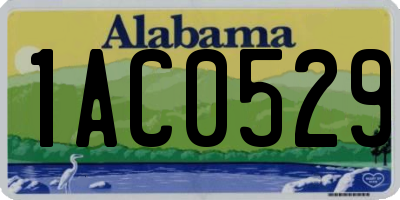 AL license plate 1AC0529