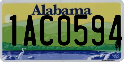 AL license plate 1AC0594