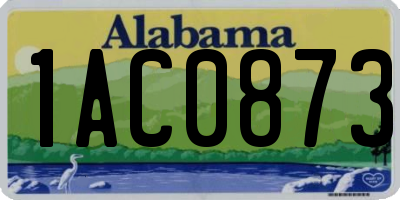 AL license plate 1AC0873