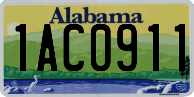 AL license plate 1AC0911