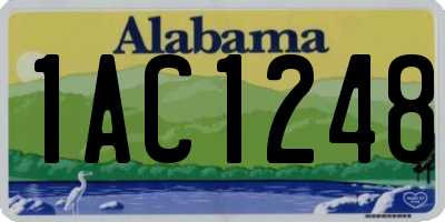 AL license plate 1AC1248