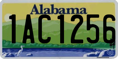 AL license plate 1AC1256