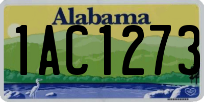 AL license plate 1AC1273