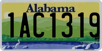 AL license plate 1AC1319
