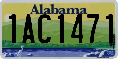 AL license plate 1AC1471