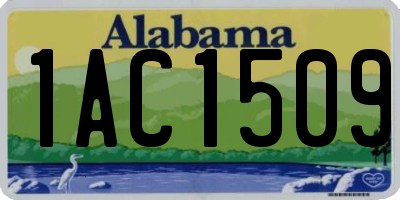 AL license plate 1AC1509