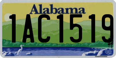 AL license plate 1AC1519
