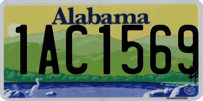 AL license plate 1AC1569