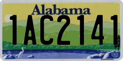 AL license plate 1AC2141