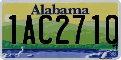 AL license plate 1AC2710