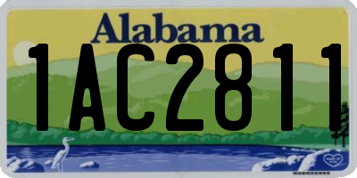 AL license plate 1AC2811