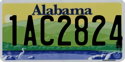 AL license plate 1AC2824