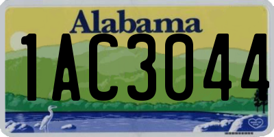 AL license plate 1AC3044