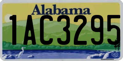 AL license plate 1AC3295