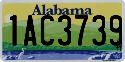 AL license plate 1AC3739