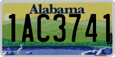 AL license plate 1AC3741