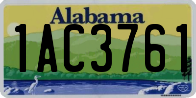 AL license plate 1AC3761