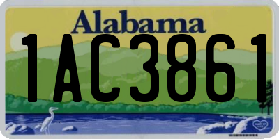 AL license plate 1AC3861