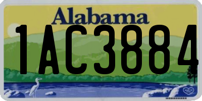 AL license plate 1AC3884