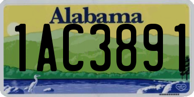 AL license plate 1AC3891