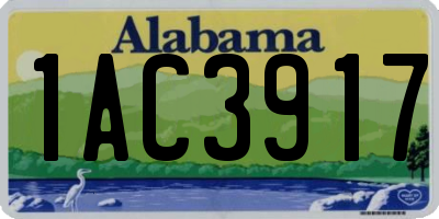 AL license plate 1AC3917