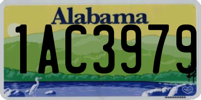 AL license plate 1AC3979