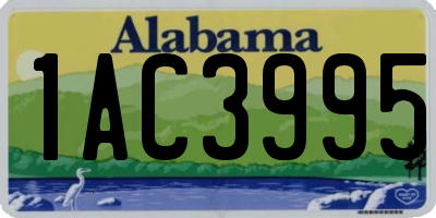 AL license plate 1AC3995