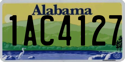 AL license plate 1AC4127