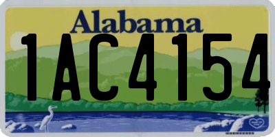 AL license plate 1AC4154