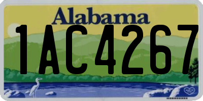 AL license plate 1AC4267