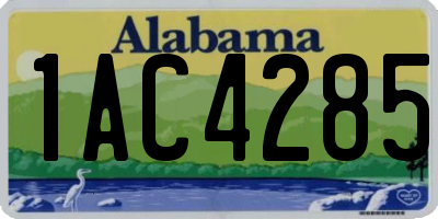 AL license plate 1AC4285