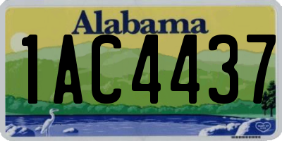 AL license plate 1AC4437