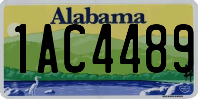 AL license plate 1AC4489