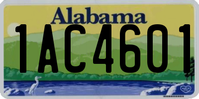AL license plate 1AC4601