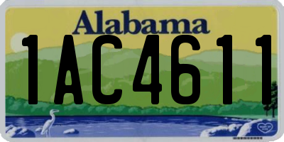 AL license plate 1AC4611