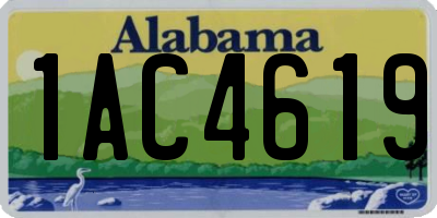 AL license plate 1AC4619