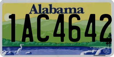 AL license plate 1AC4642