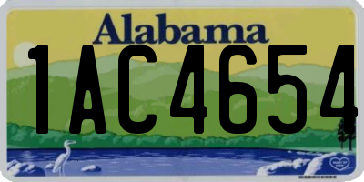 AL license plate 1AC4654