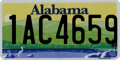 AL license plate 1AC4659
