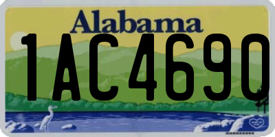 AL license plate 1AC4690