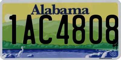 AL license plate 1AC4808