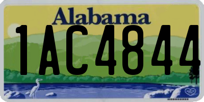 AL license plate 1AC4844