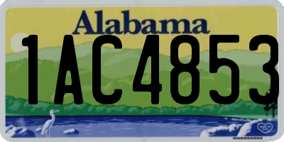 AL license plate 1AC4853