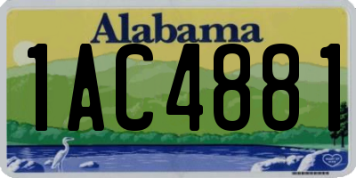 AL license plate 1AC4881