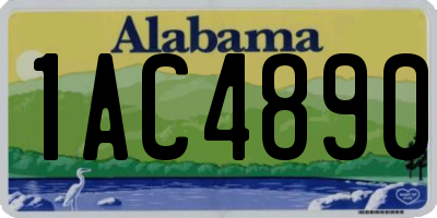 AL license plate 1AC4890